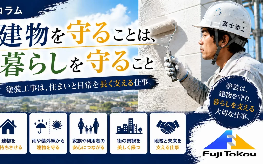 建物を守ることは、暮らしを守ること