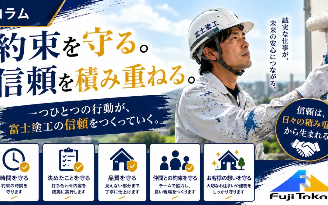 約束を守る。信頼を積み重ねる。