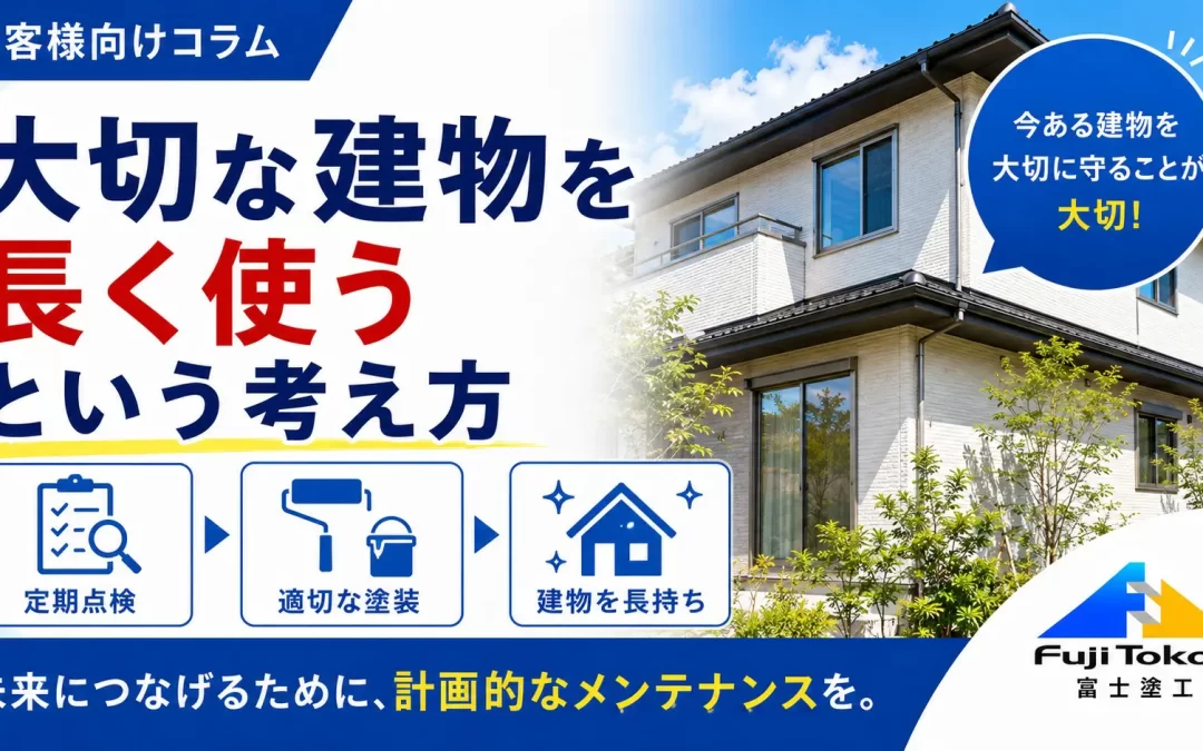 大切な建物を長く使うという考え方