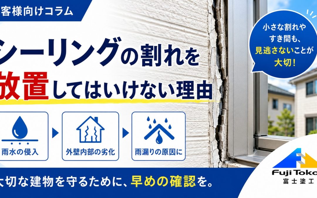 シーリングの割れを放置してはいけない理由