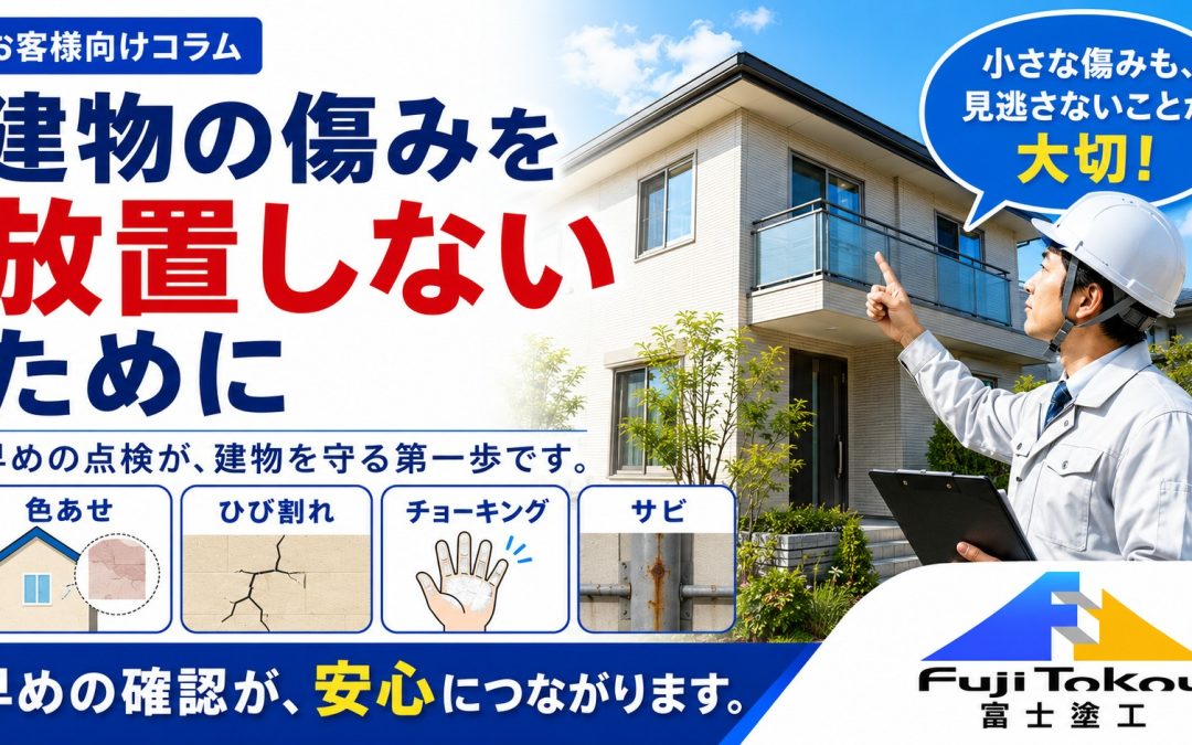 建物の傷みを放置しないために
