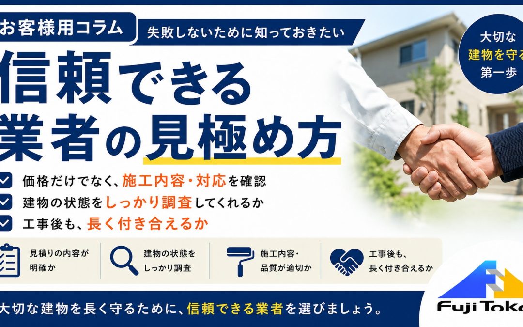 信頼できる業者の見極め方