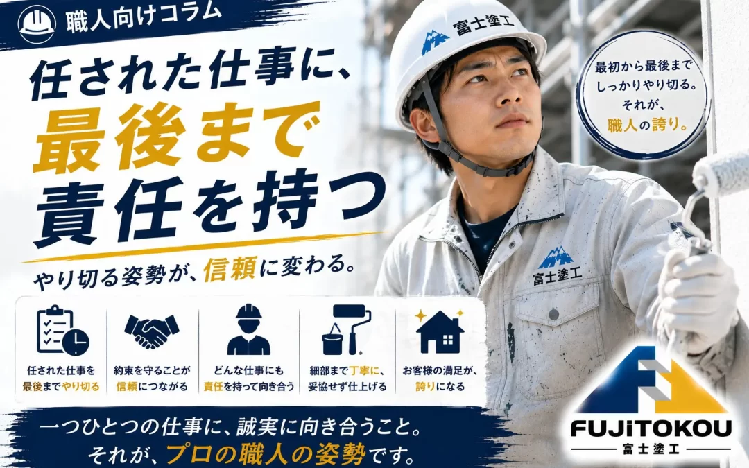 任された仕事に、最後まで責任を持つ