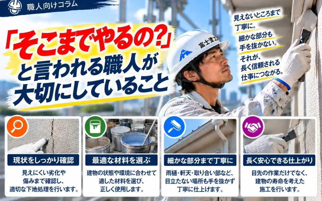 「そこまでやるの？」と言われる職人が大切にしていること
